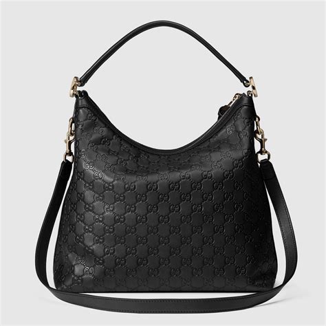 gucci miss gg leather hobo|gucci guccissima hobo bag.